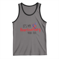 Personalized CHD Awareness Heart Anniversary Tank Top Custom Text It's My Heartiversary