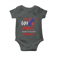 Personalized CHD Awareness Baby Onesie Custom Text It's My Heart Anniversary