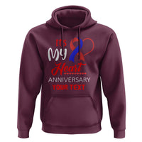 Personalized CHD Awareness Hoodie Custom Text It's My Heart Anniversary