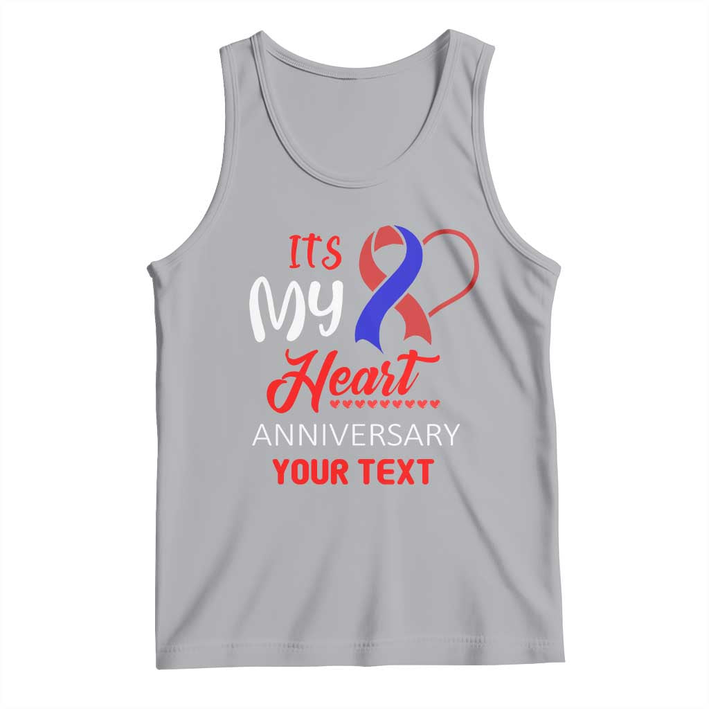 Personalized CHD Awareness Tank Top Custom Text It's My Heart Anniversary