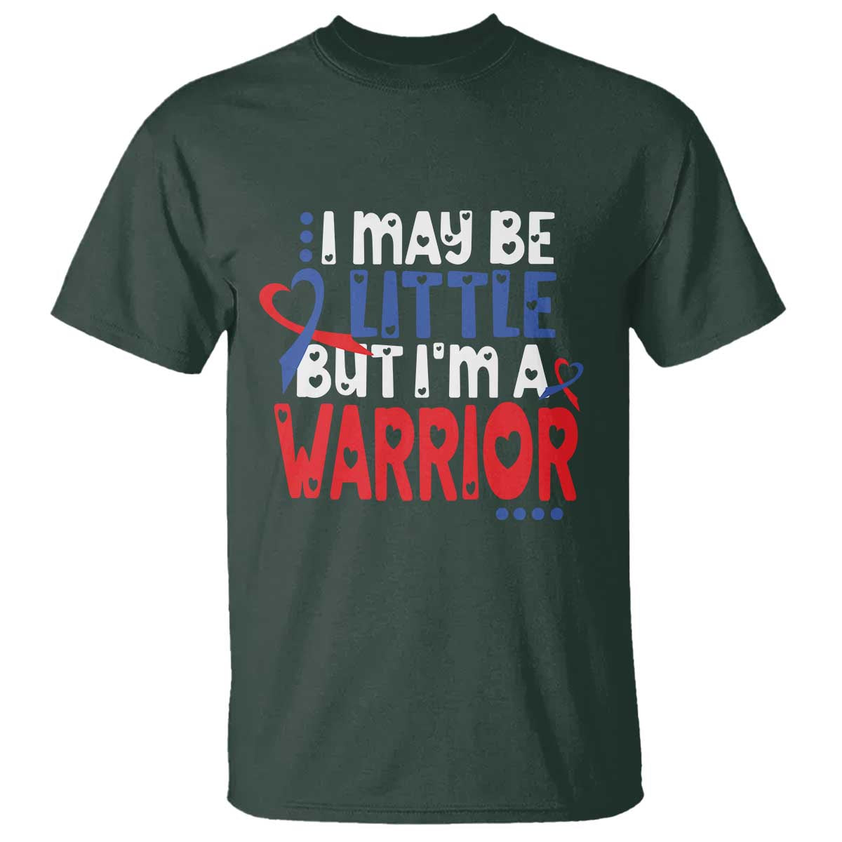 Congenital Heart Disease CHD Awareness T Shirt I May Be Little But I'm A Warrior