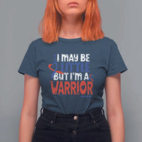 Congenital Heart Disease CHD Awareness T Shirt For Women I May Be Little But I'm A Warrior