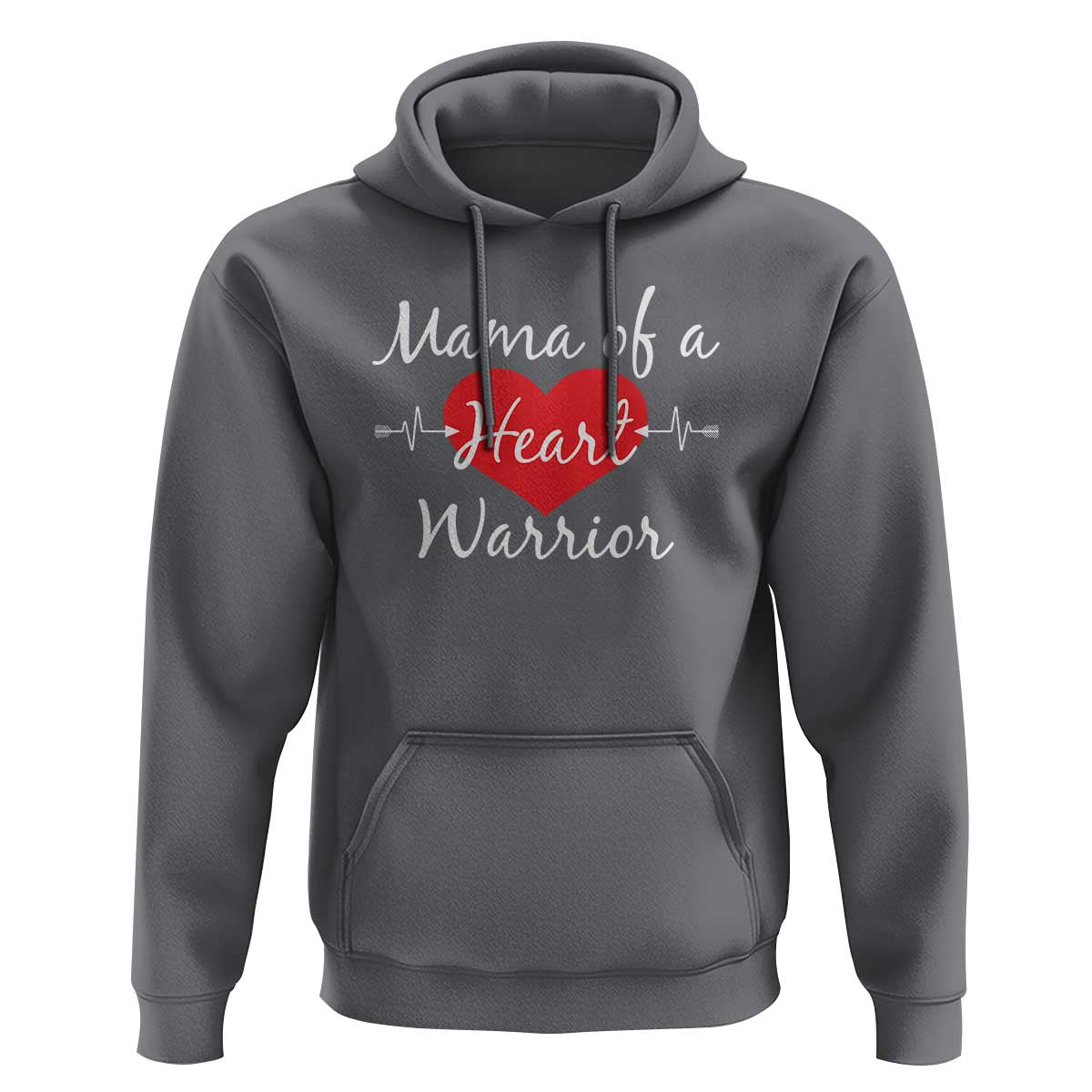 Mama Of A Heart Warrior Hoodie CHD Awareness Heart