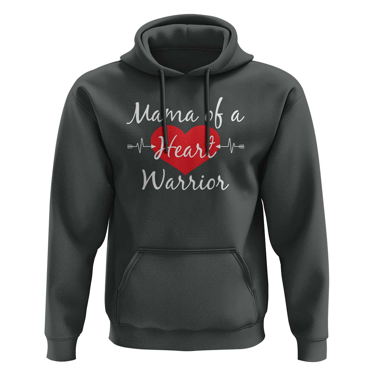 Mama Of A Heart Warrior Hoodie CHD Awareness Heart