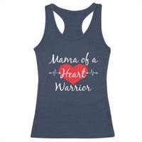 Mama Of A Heart Warrior Racerback Tank Top CHD Awareness Heart