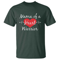 Mama Of A Heart Warrior T Shirt CHD Awareness Heart