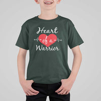 Heart Of A Warrior T Shirt For Kid CHD Awareness Heart