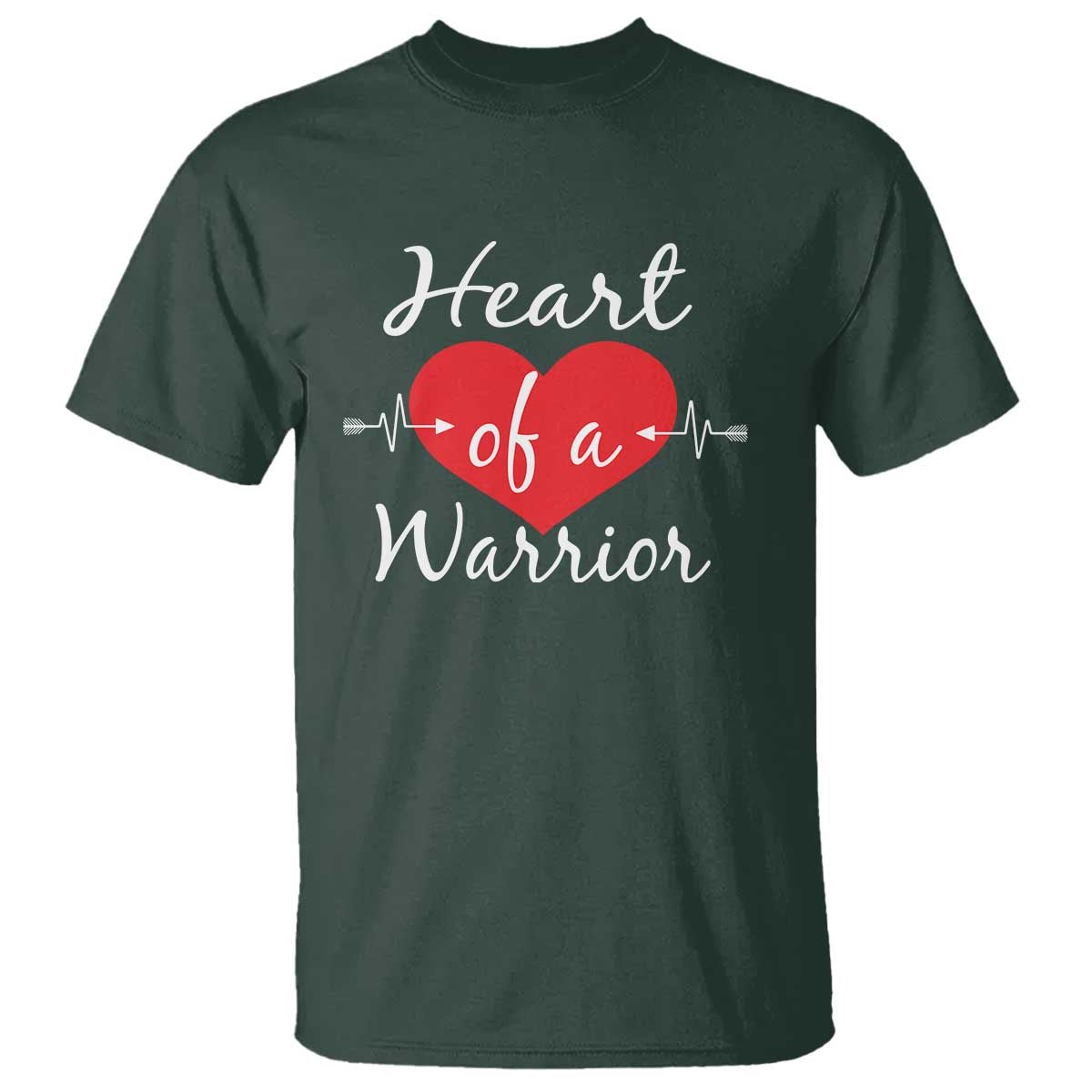 Heart Of A Warrior T Shirt CHD Awareness Heart