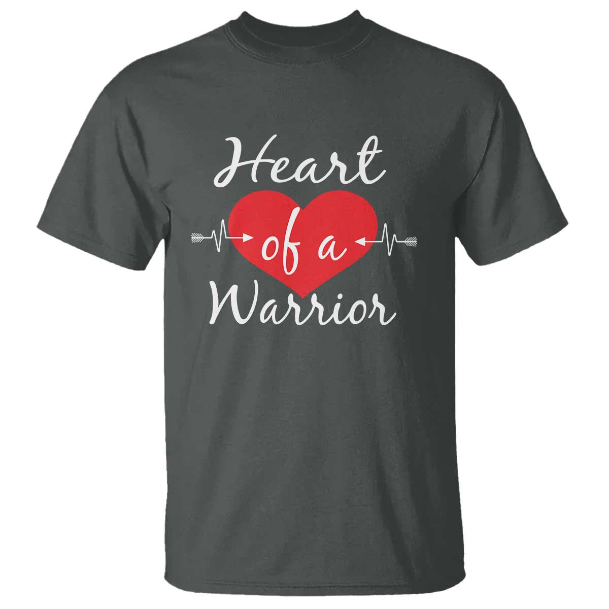 Heart Of A Warrior T Shirt CHD Awareness Heart