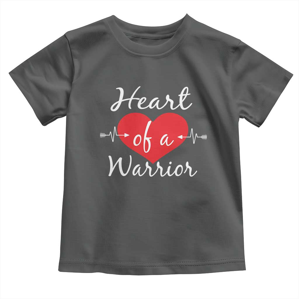 Heart Of A Warrior Toddler T Shirt CHD Awareness Heart