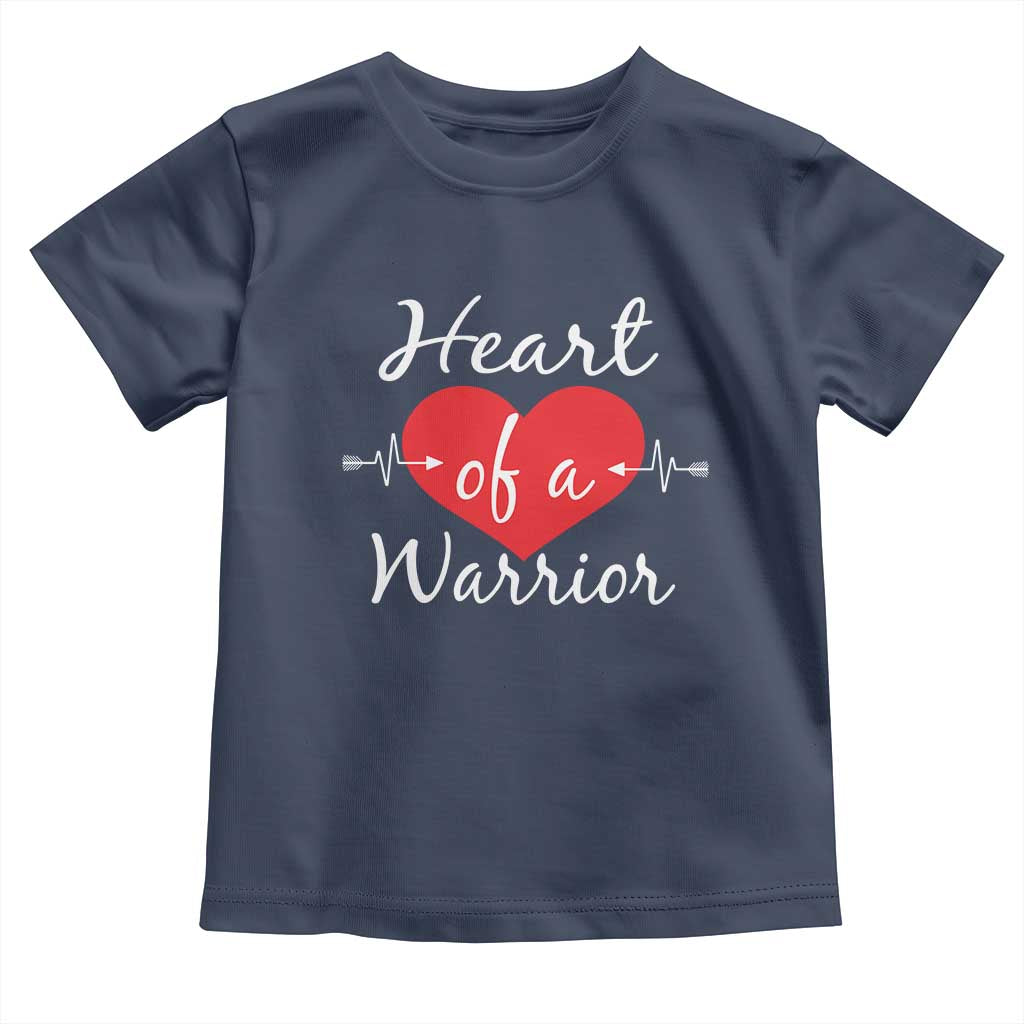 Heart Of A Warrior Toddler T Shirt CHD Awareness Heart
