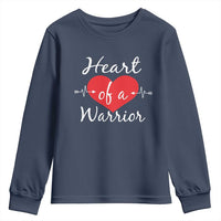Heart Of A Warrior Youth Sweatshirt CHD Awareness Heart