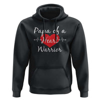 Papa Of A Heart Warrior Hoodie CHD Awareness Heart