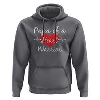 Papa Of A Heart Warrior Hoodie CHD Awareness Heart