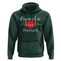 Papa Of A Heart Warrior Hoodie CHD Awareness Heart