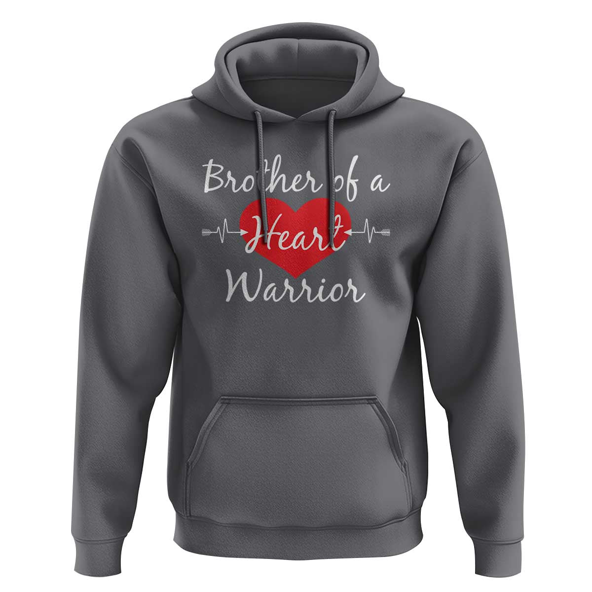 Brother Of A Heart Warrior Hoodie CHD Awareness Heart