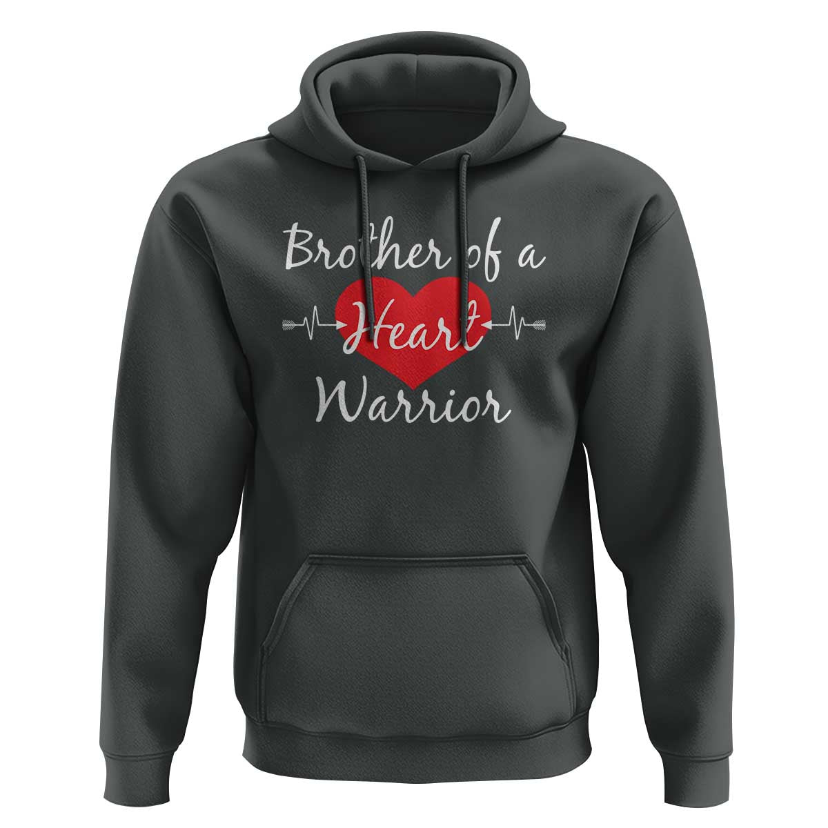 Brother Of A Heart Warrior Hoodie CHD Awareness Heart
