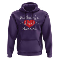 Brother Of A Heart Warrior Hoodie CHD Awareness Heart