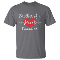 Brother Of A Heart Warrior T Shirt CHD Awareness Heart