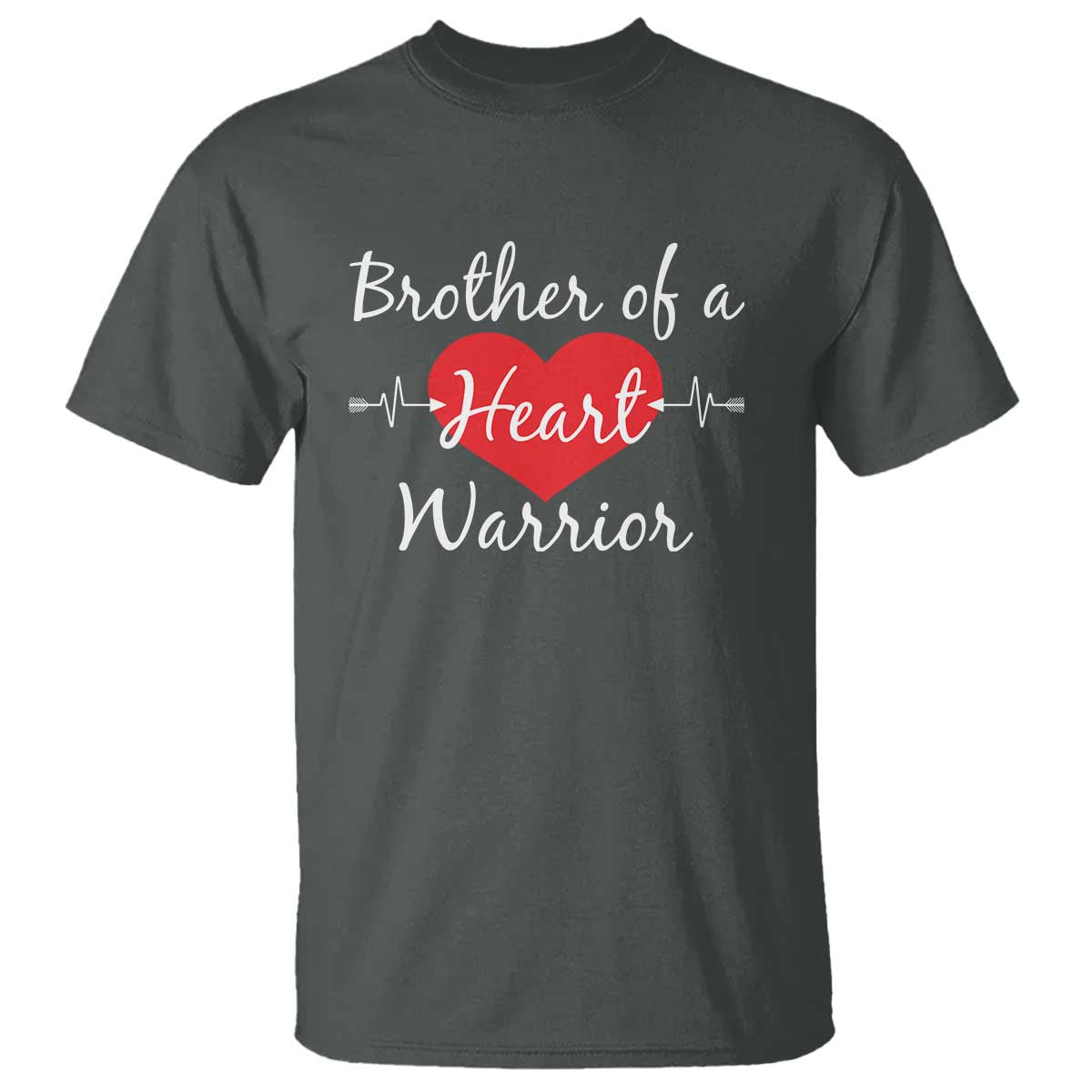 Brother Of A Heart Warrior T Shirt CHD Awareness Heart