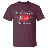 Brother Of A Heart Warrior T Shirt CHD Awareness Heart