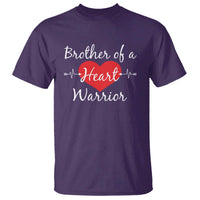 Brother Of A Heart Warrior T Shirt CHD Awareness Heart