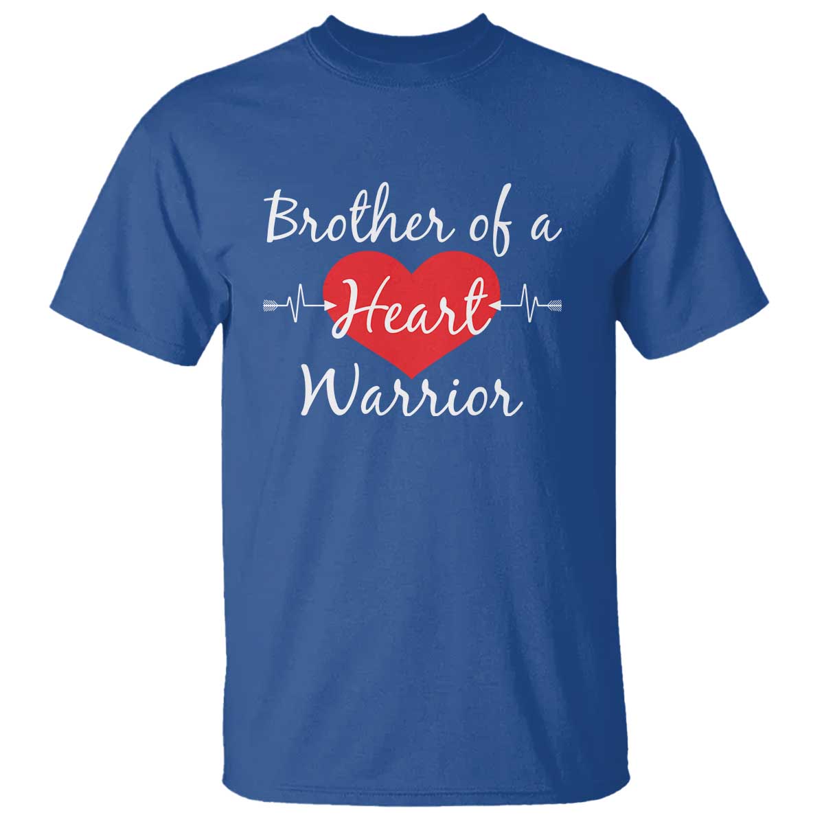 Brother Of A Heart Warrior T Shirt CHD Awareness Heart