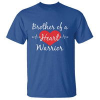 Brother Of A Heart Warrior T Shirt CHD Awareness Heart