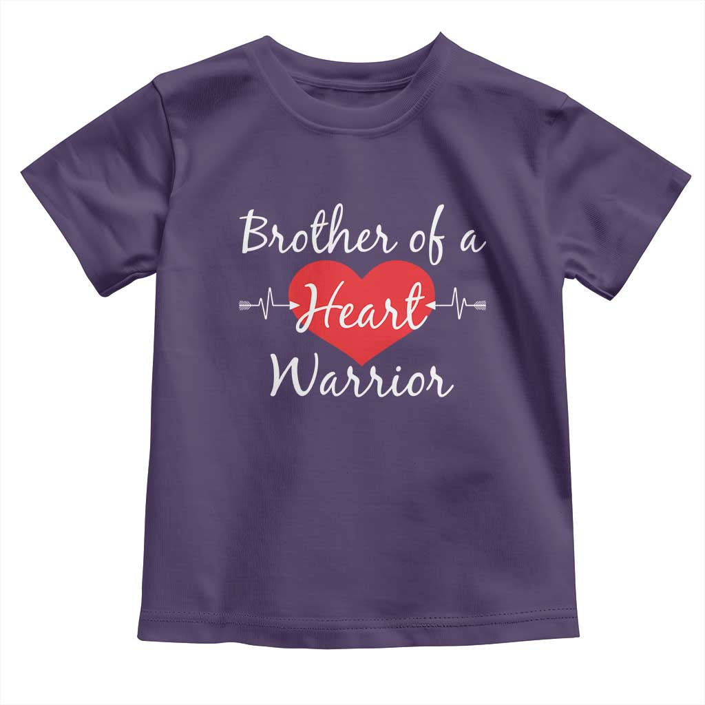 Brother Of A Heart Warrior Toddler T Shirt CHD Awareness Heart