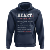 Heart Warrior Definition Hoodie Congenital Heart Disease CHD Awareness