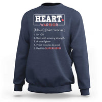 Heart Warrior Definition Sweatshirt Congenital Heart Disease CHD Awareness