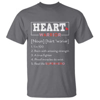 Heart Warrior Definition T Shirt Congenital Heart Disease CHD Awareness