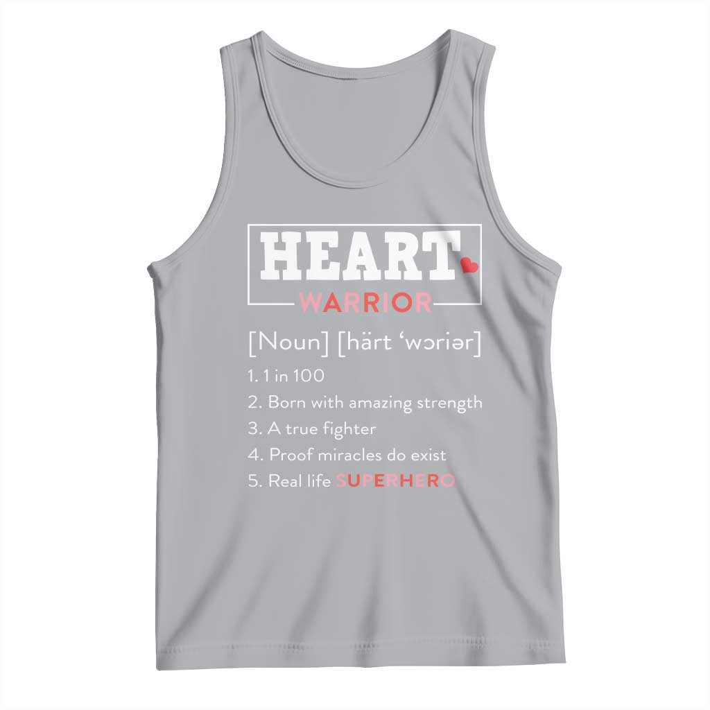 Heart Warrior Definition Tank Top Congenital Heart Disease CHD Awareness