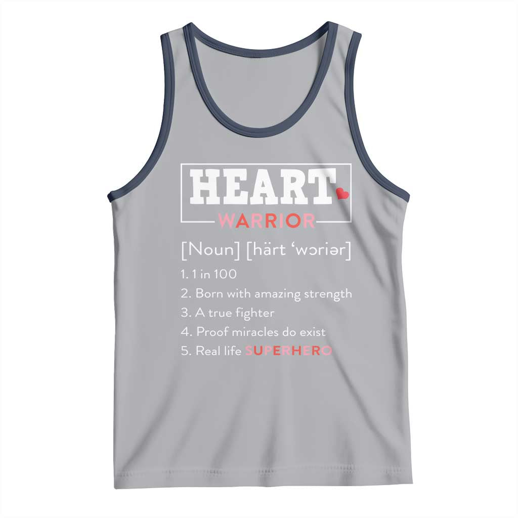 Heart Warrior Definition Tank Top Congenital Heart Disease CHD Awareness
