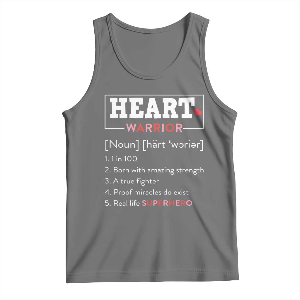 Heart Warrior Definition Tank Top Congenital Heart Disease CHD Awareness