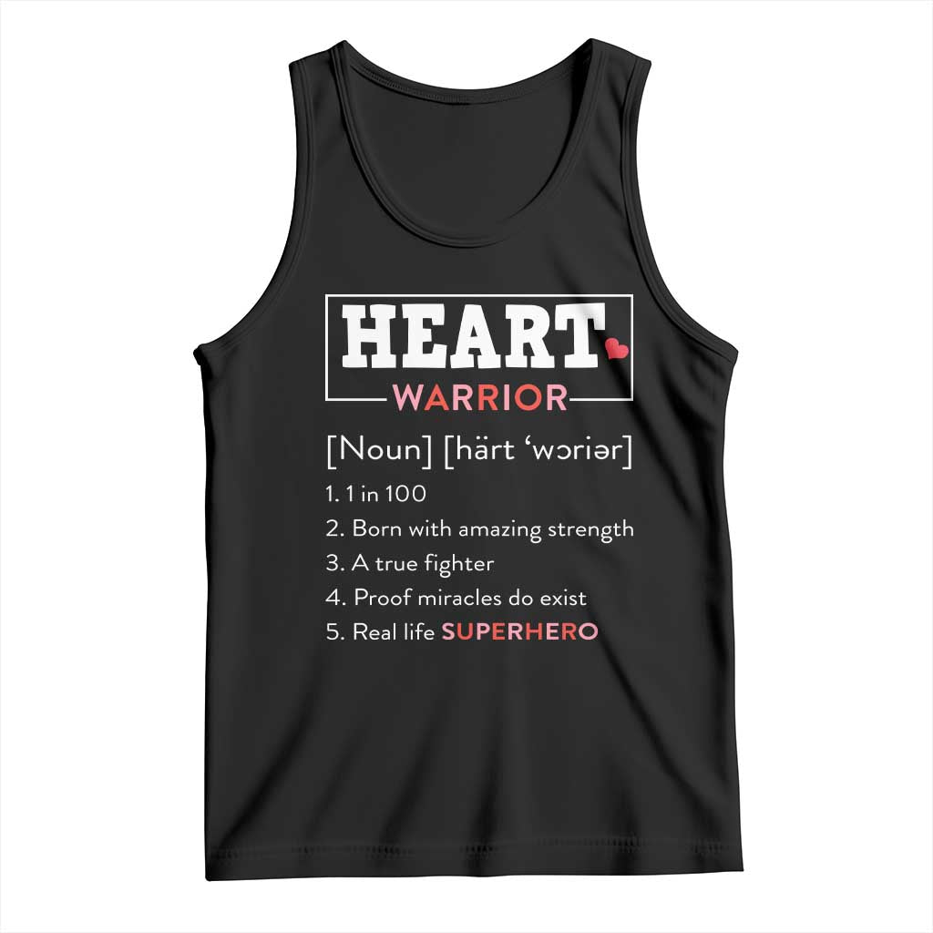 Heart Warrior Definition Tank Top Congenital Heart Disease CHD Awareness