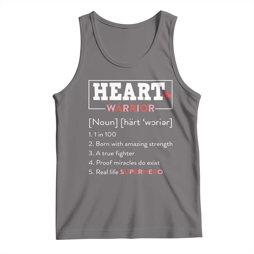 Heart Warrior Definition Tank Top Congenital Heart Disease CHD Awareness