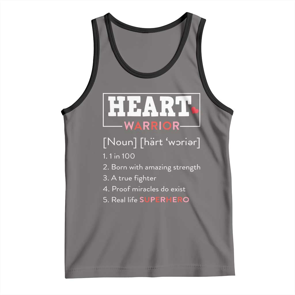 Heart Warrior Definition Tank Top Congenital Heart Disease CHD Awareness