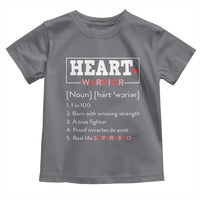 Heart Warrior Definition Toddler T Shirt Congenital Heart Disease CHD Awareness