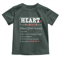 Heart Warrior Definition Toddler T Shirt Congenital Heart Disease CHD Awareness