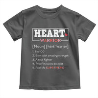 Heart Warrior Definition Toddler T Shirt Congenital Heart Disease CHD Awareness