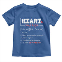 Heart Warrior Definition Toddler T Shirt Congenital Heart Disease CHD Awareness