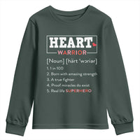 Heart Warrior Definition Youth Sweatshirt Congenital Heart Disease CHD Awareness