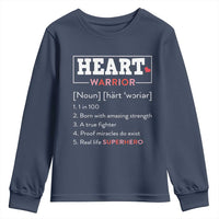Heart Warrior Definition Youth Sweatshirt Congenital Heart Disease CHD Awareness