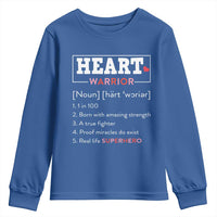 Heart Warrior Definition Youth Sweatshirt Congenital Heart Disease CHD Awareness