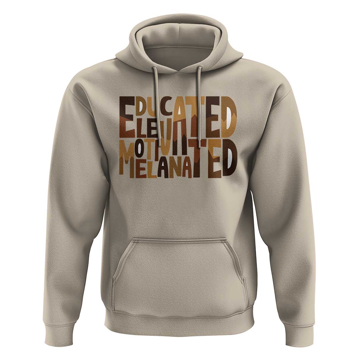Educated Elevated Motivated Melanated Hoodie Proud African American