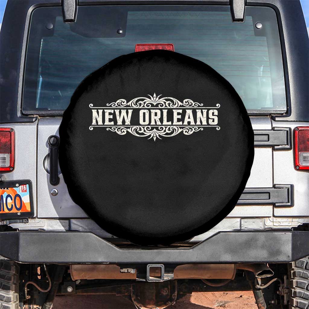NOLA New Orleans Pride Vintage Scrollwork Spare Tire Cover