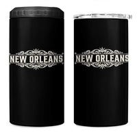 NOLA New Orleans Pride Vintage Scrollwork 4 in 1 Can Cooler Tumbler