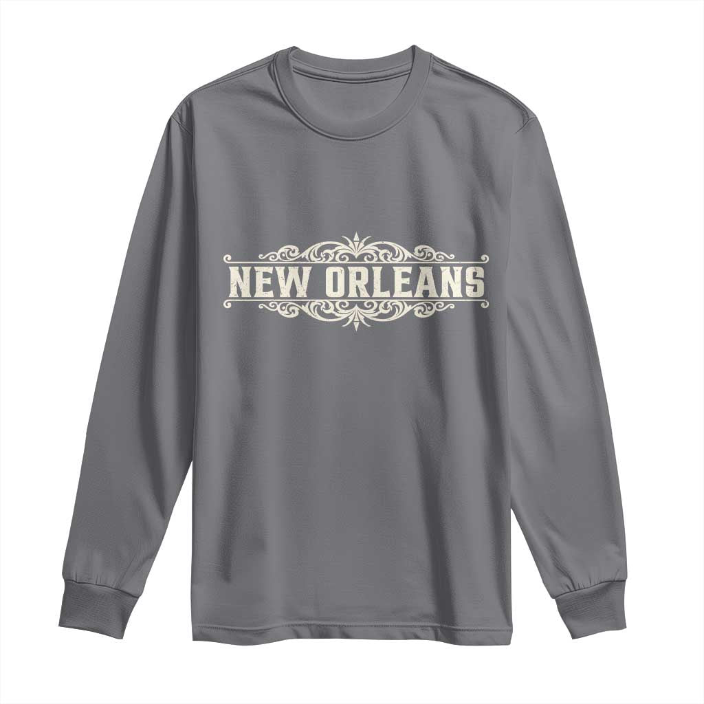 NOLA New Orleans Pride Vintage Scrollwork Long Sleeve Shirt