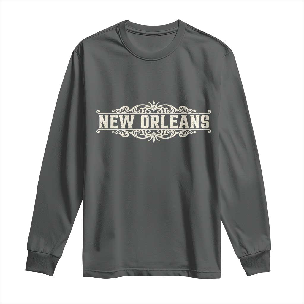 NOLA New Orleans Pride Vintage Scrollwork Long Sleeve Shirt